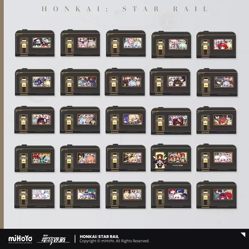 Pre-Order Honkai Star Rail PomPom Exhibition Hall Series Q Version Sticker Pack