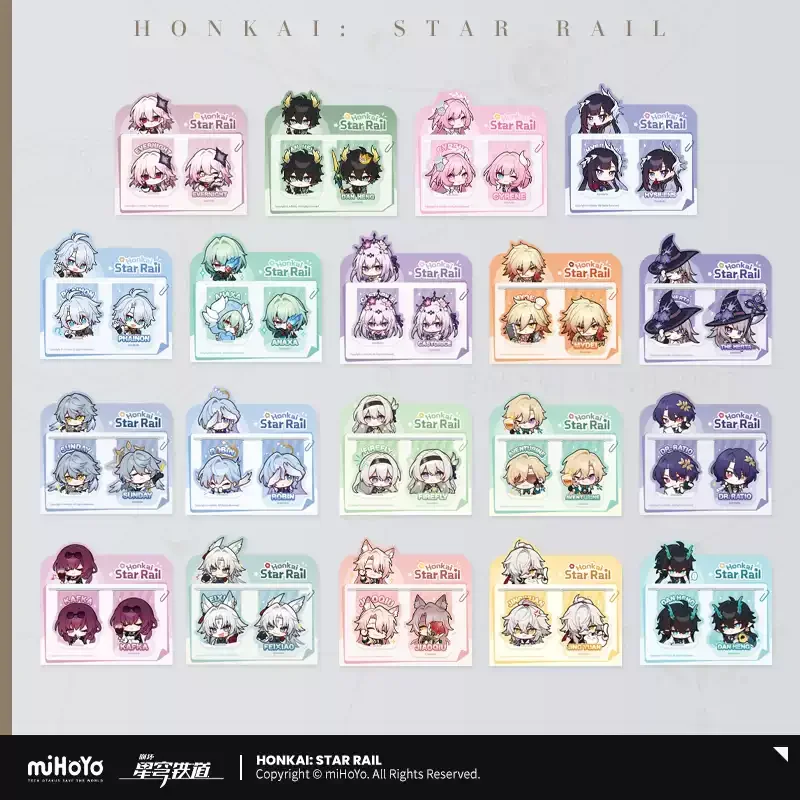 Pre-order Honkai Star Rail Magnetic Bookmark Set