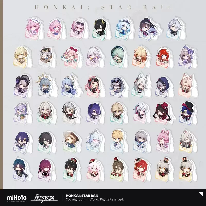 Pre-order Honkai Star Rail Anonymous Medal Series Acrylic Clips