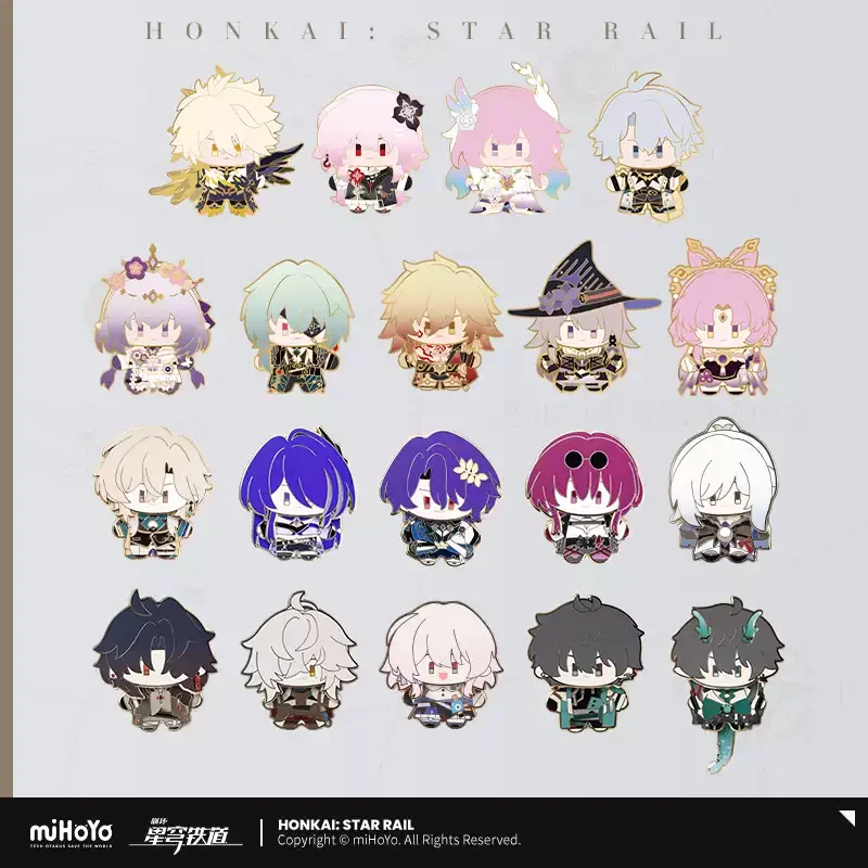 Pre-order Star Rail Chibi Character Rocking Pins