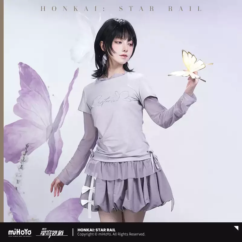 Pre-order Honkai Star Rail Castorice Impression Series Two-Piece Long Sleeved T-Shirt