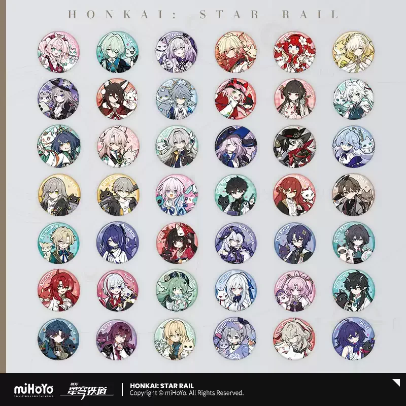 Pre-order Honkai Star Rail Little Cat Badges