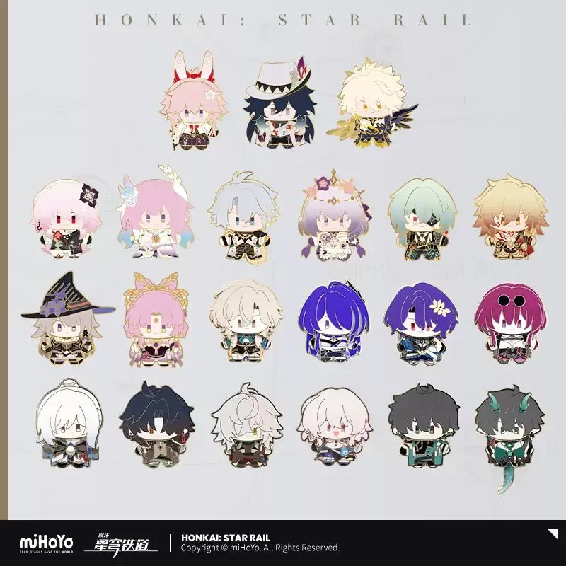 Pre-order Star Rail Chibi Character Rocking Pins