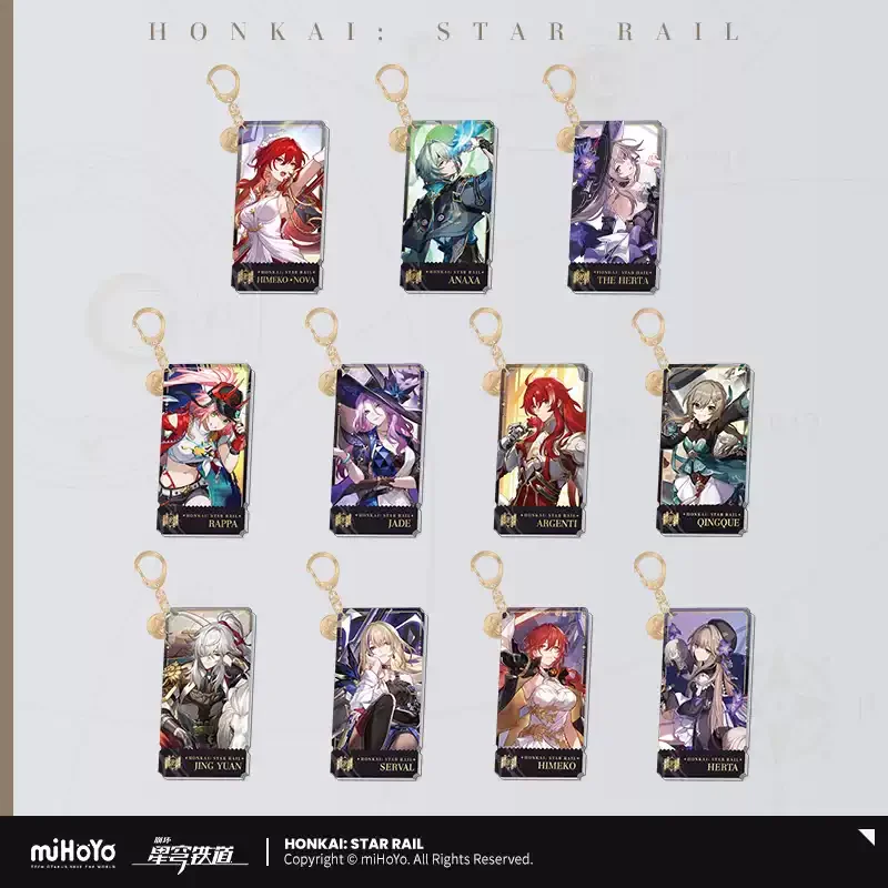 Pre-order Honkai Star Rail Keychains Painting Series