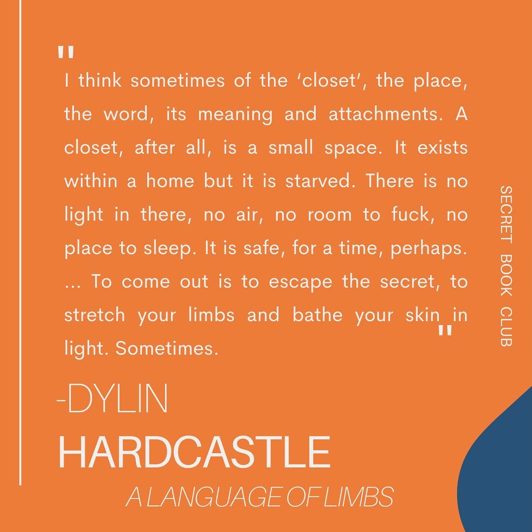 &ldquo;I think sometimes of the &lsquo;closet&rsquo;, the place, the word, its meaning and attachments. A closet, after all, is a small space. It exists within a home but it is starved. There is no light in there, no air, no room to fuck, no place to