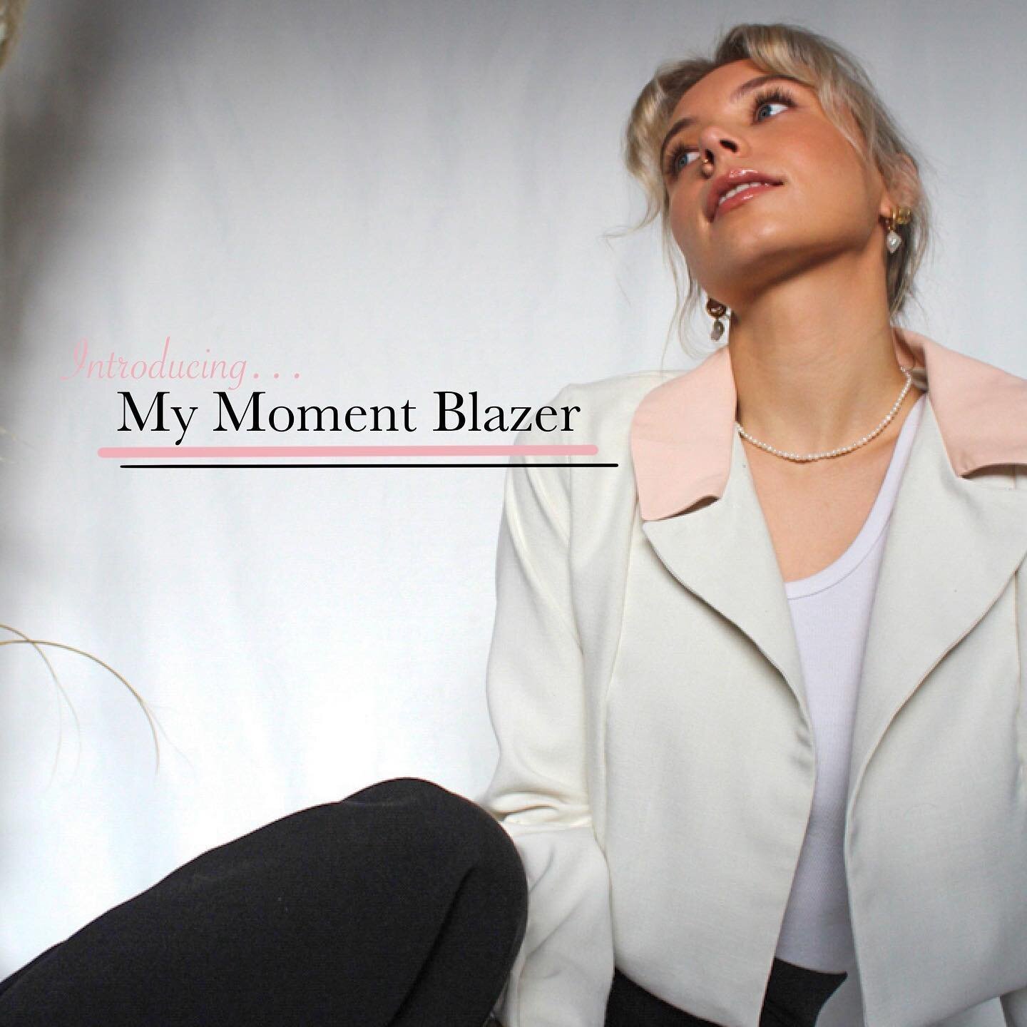 We are so excited to share with you the our statement garment design/name &lsquo;My Moment&rsquo; blazers.
One of a kind, unique blazers. A statement piece for your wardrobe. Each blazer is unique and elegant being made from upcycled material and cur