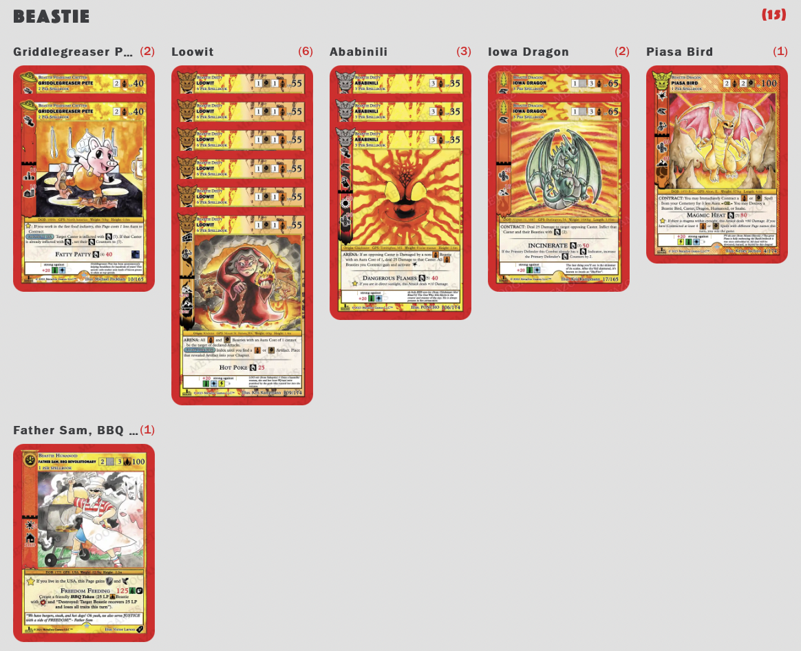 Flame Tower Spellbook Control — Two Per Spellbook