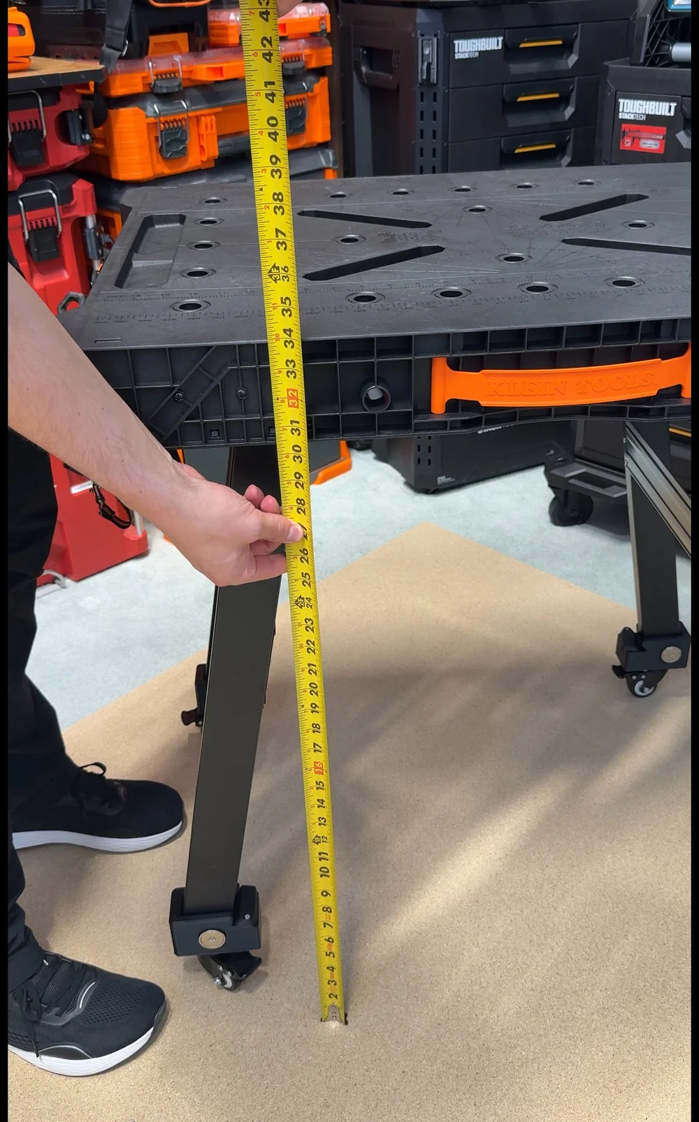 Quick-Attach Casters for the Klein MODbox Folding Workbench
