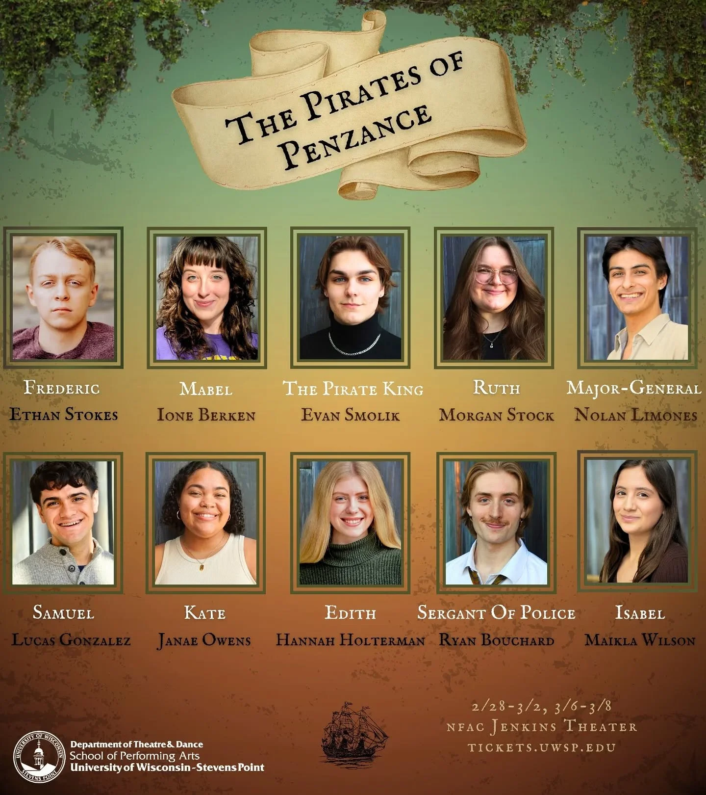 UWSP Presents Gilbert and Sullivan's THE PIRATES OF PENZANCE