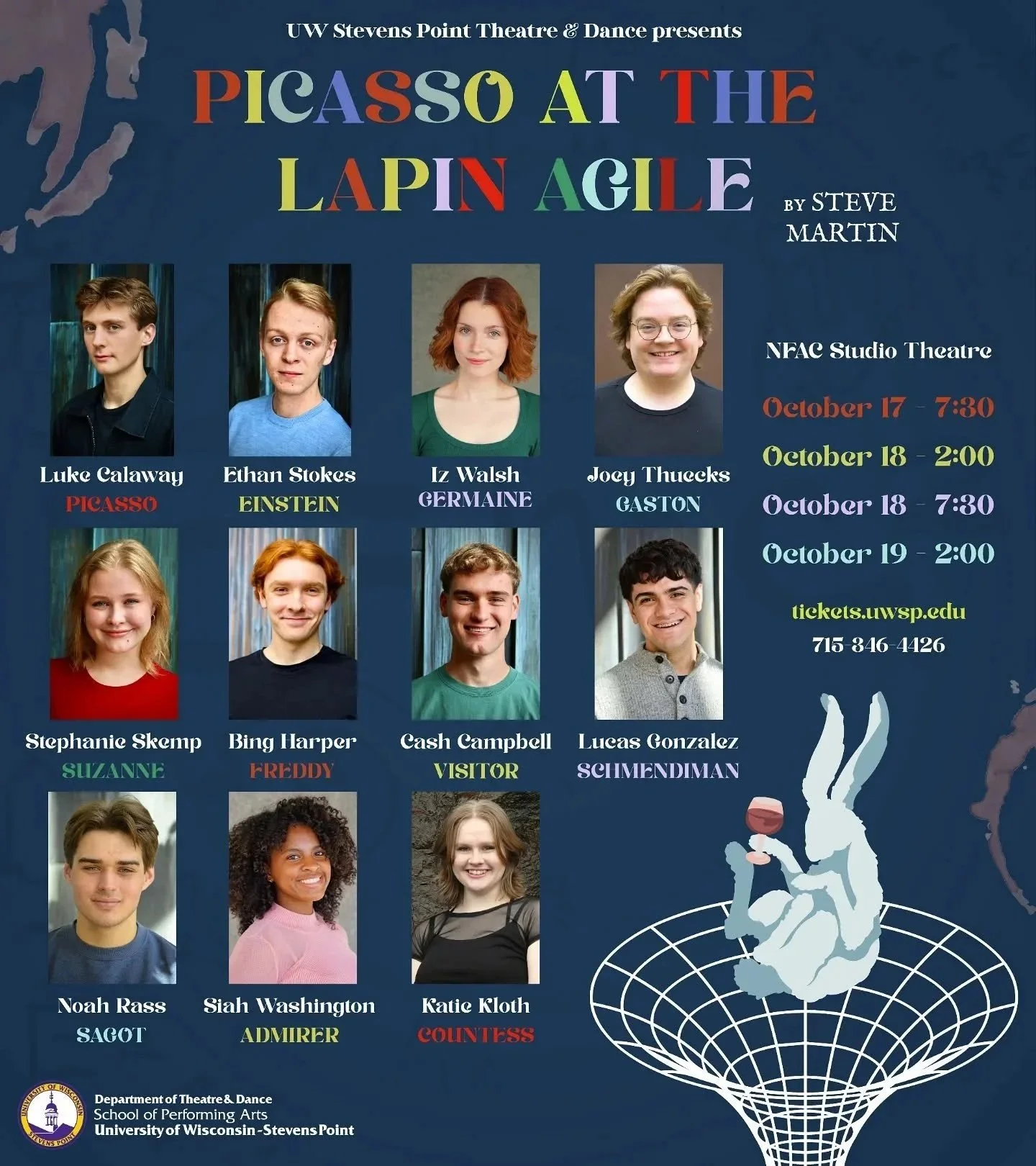 UWSP Production of Picasso at the Lapin Agile Wins Awards