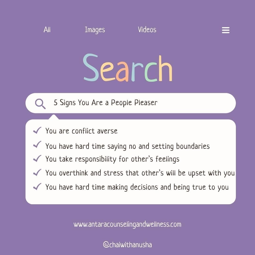 Are you a people pleaser? This term has been generating a lot of buzz lately on reels and TikTok. 

Here are some of the most common ways to identify a people pleaser. If you said &quot;check, check, check, check, and check; now what?&quot; keep tuni