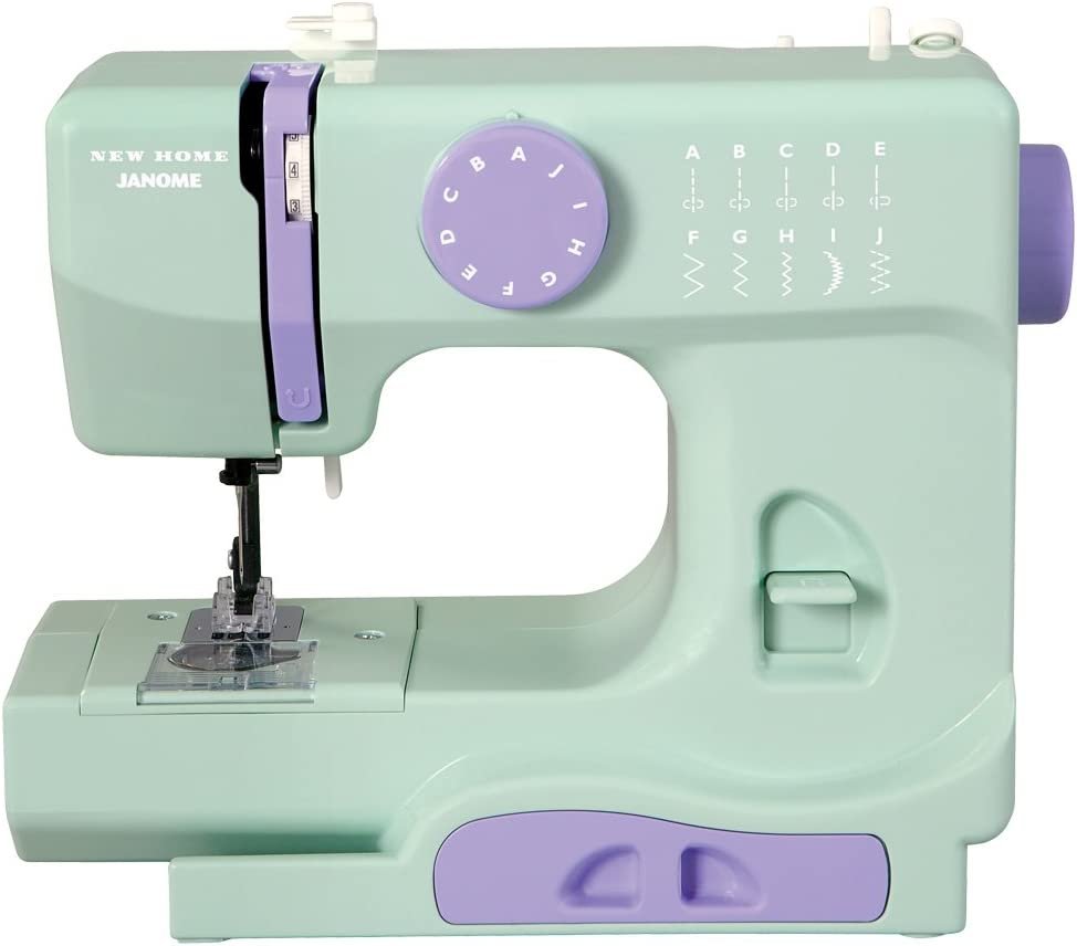 Mini Sewing Machine for Beginners Dual Speed Portable Sewing Machine with  Extension Table, Light, Pedal Household Travel Adults Kids (Blue)