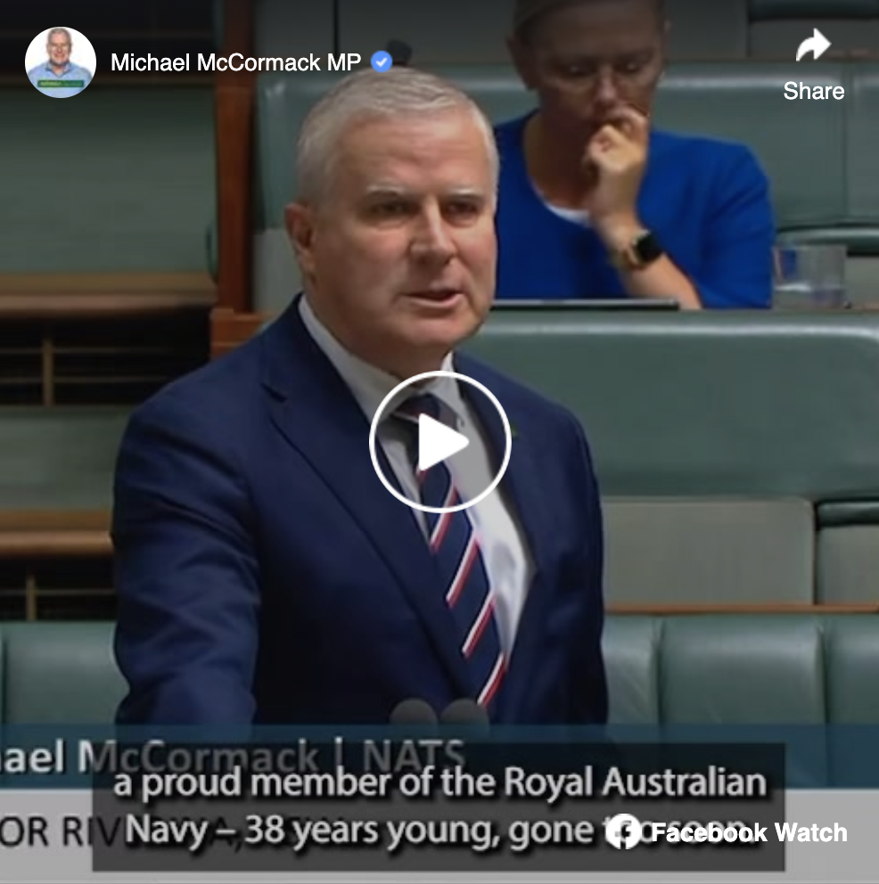 Michael McCormack urges Labor to include Wagga Wagga wellbeing centre in the budget