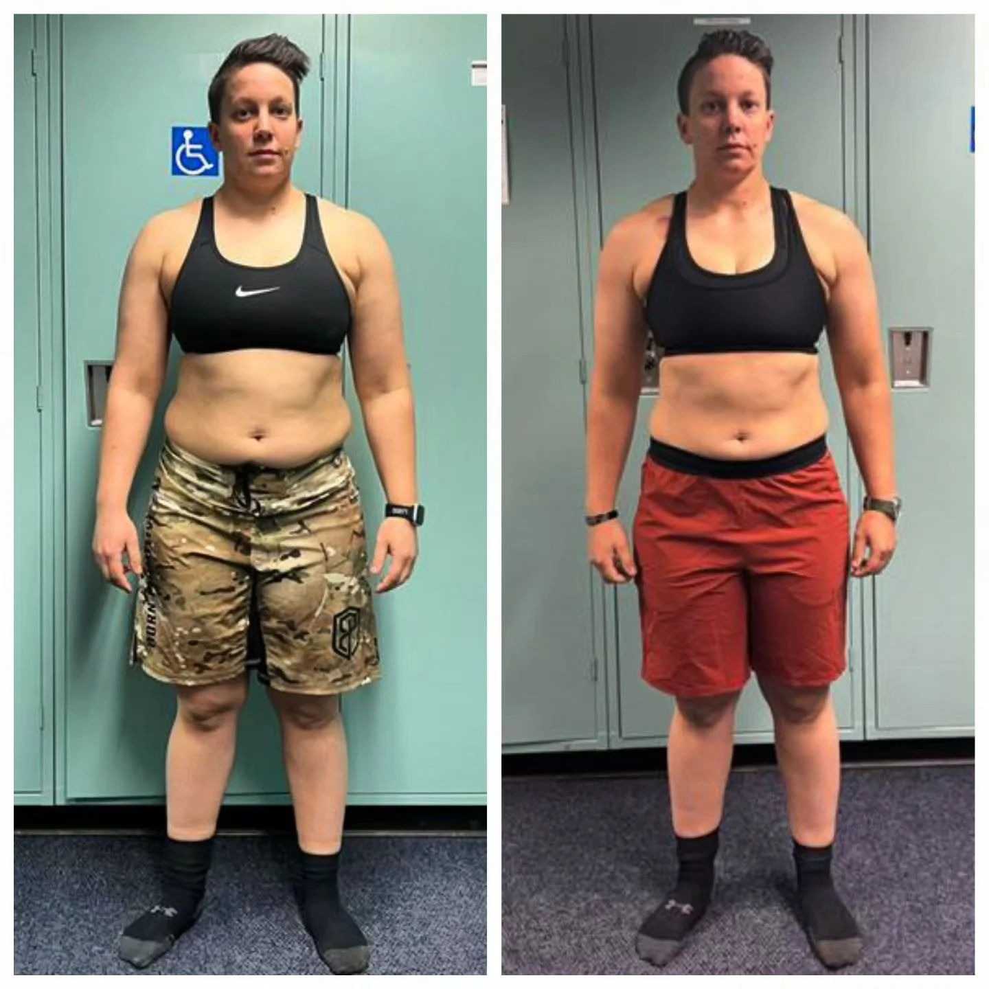 Another great round of pictures from Alyssa! Keep up the hard work!

She's down 18.5lbs and is stronger than ever! The key to her success is her consistency and she tracks everything. 

When you track all your stats from steps to food, you can easily