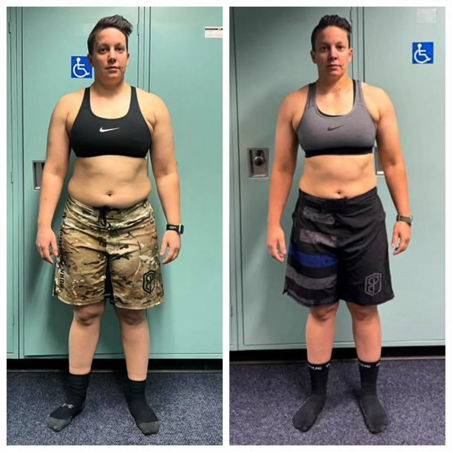 Client Spotlight! Another amazing round of pictures with Alyssa! She's lost 20lbs and 5% body fat!

We boosted the cardio and endurance to help drop the body fat and weight loss, and to get her ready for her SWAT PT Test. 

She has passed all of the 