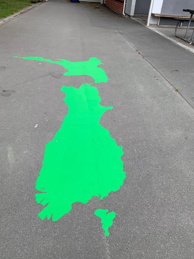 map of new zealand playground marking