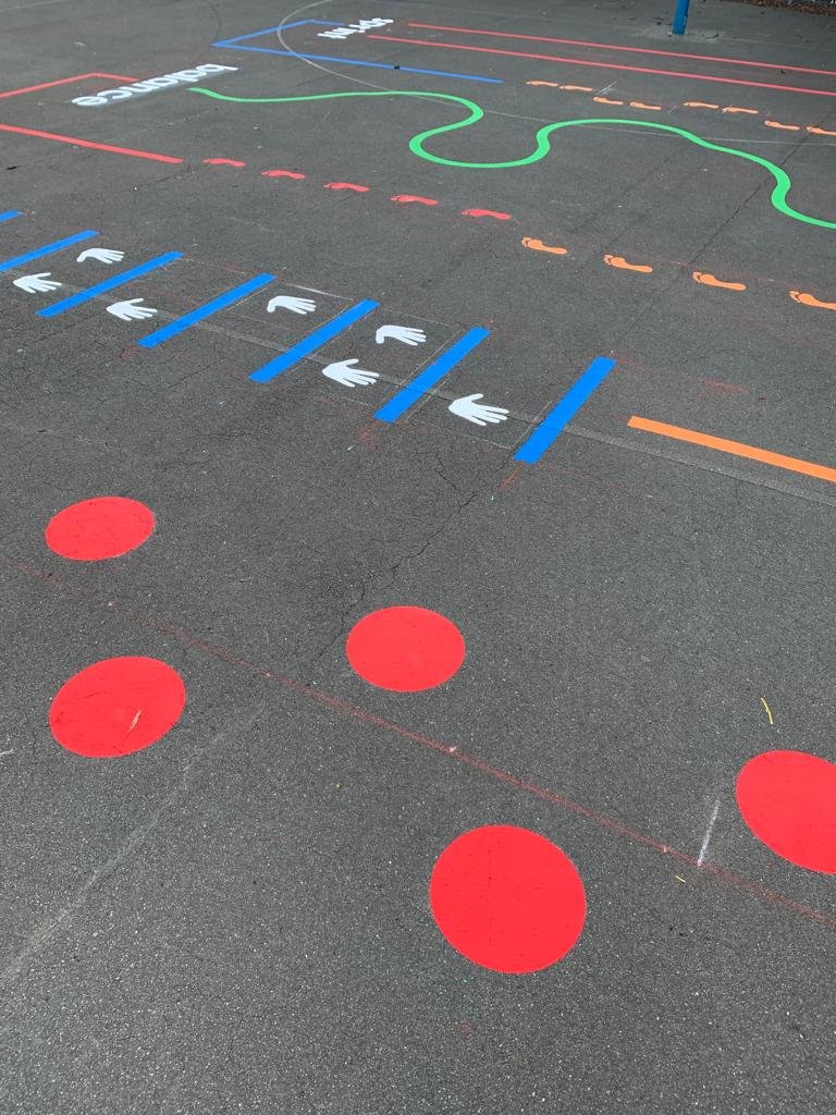 school playground fitness track