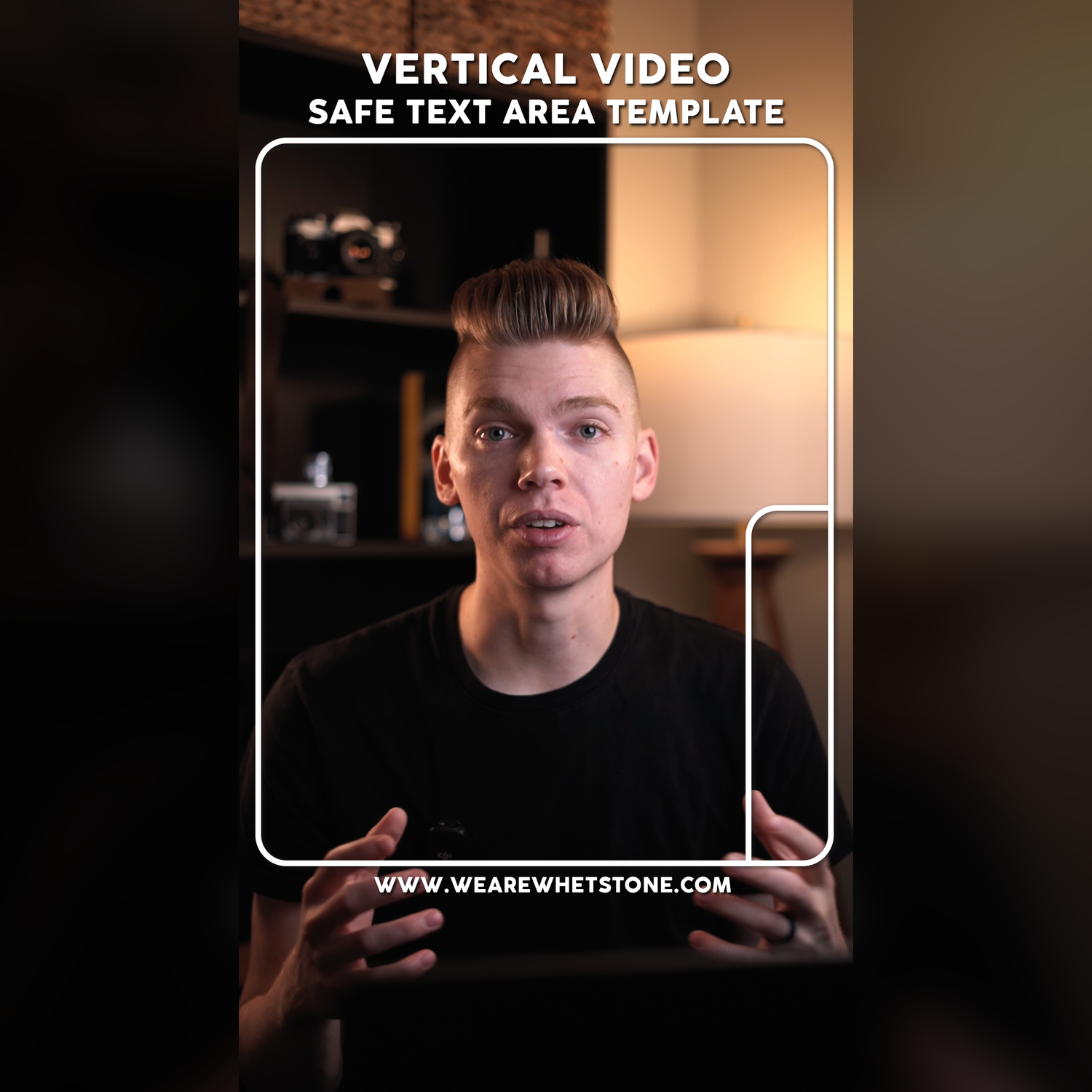 Vertical Video - Safe Zone Text Area Template ( Shorts