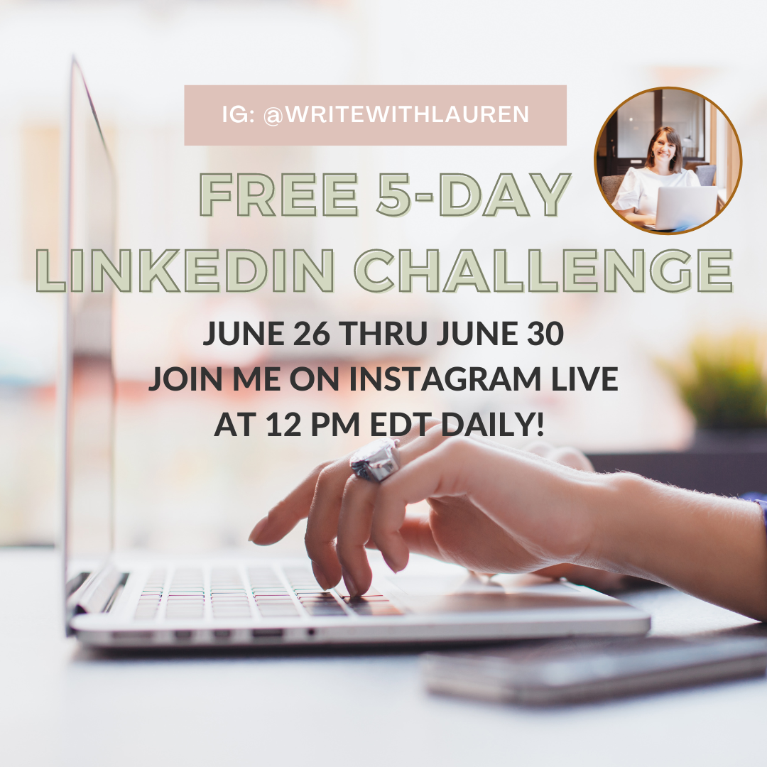 LinkedIn Challenge โ Write With Lauren