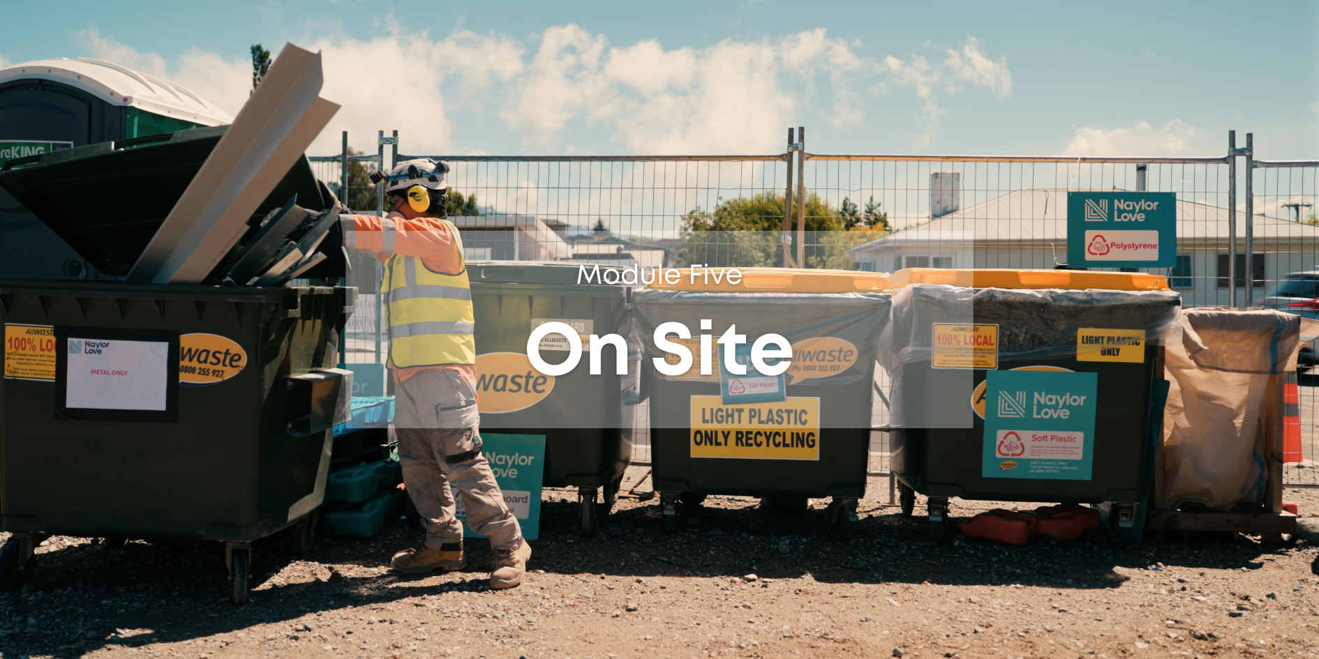 Coming Soon - Module Five: On-Site 