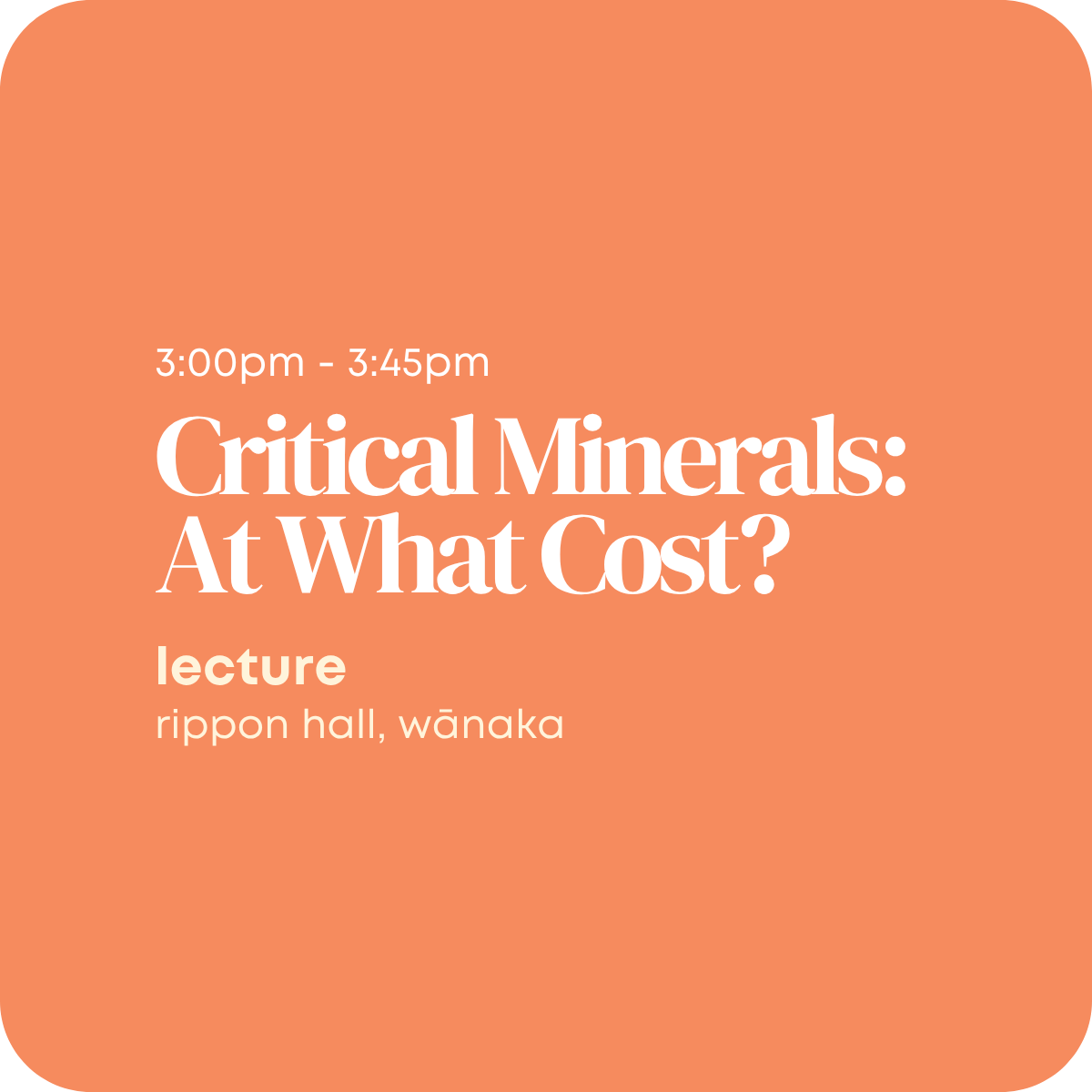 Critical Minerals: At What Cost?