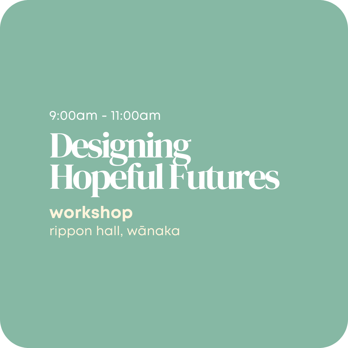 Designing Hopeful Futures
