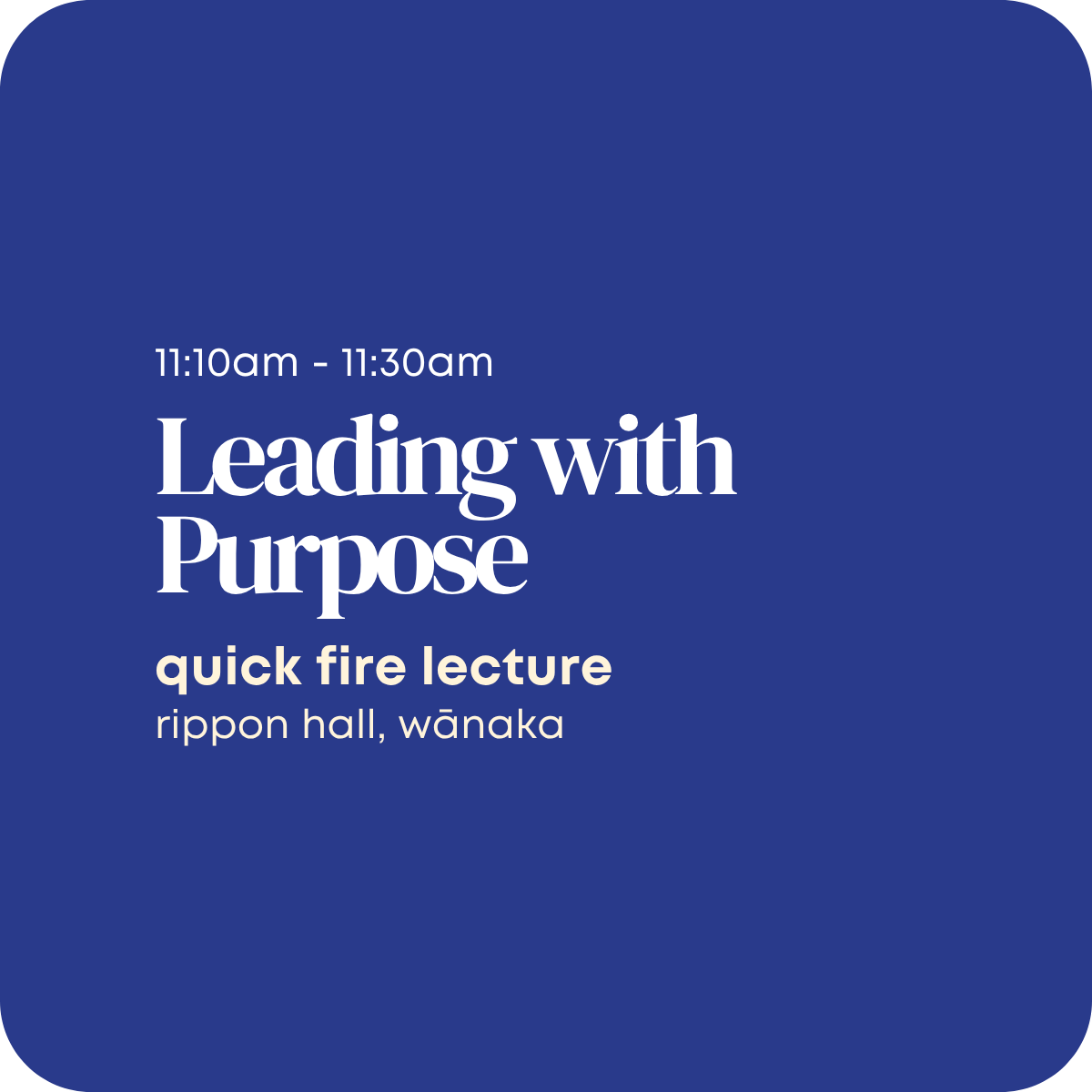Leading with Purpose