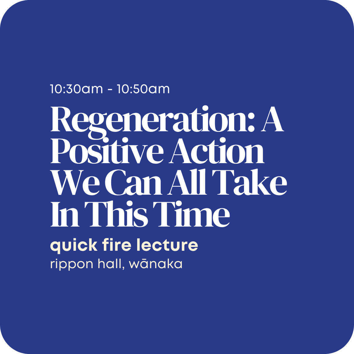 Regeneration: A Positive Action We Can All Take In This Time