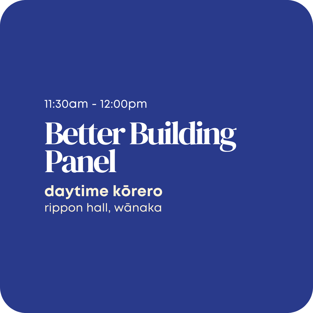 Better Building Panel