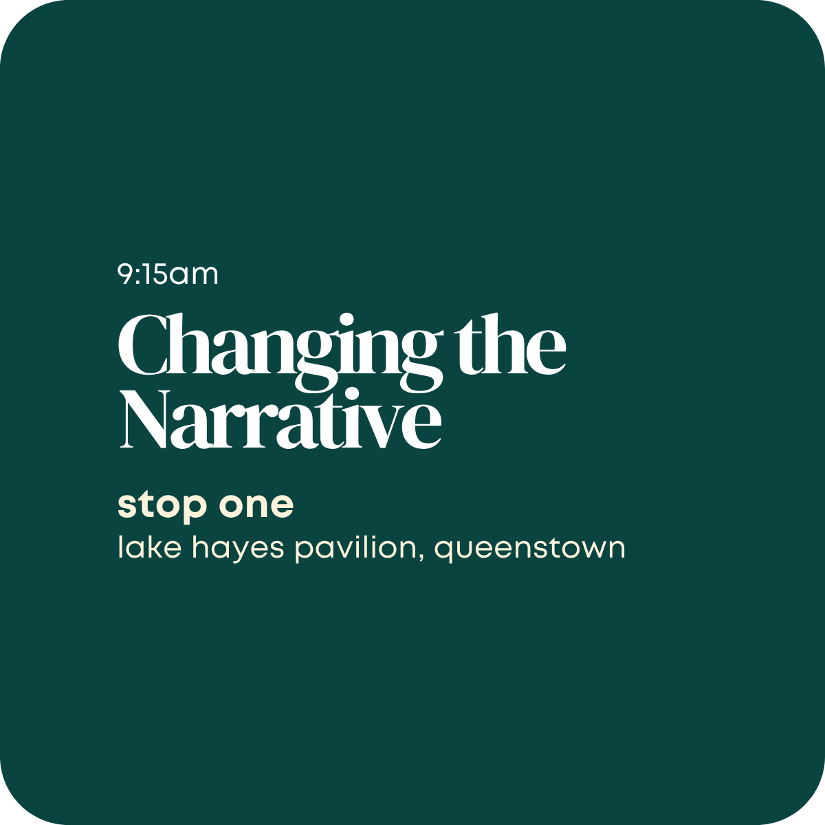 Changing the Narrative