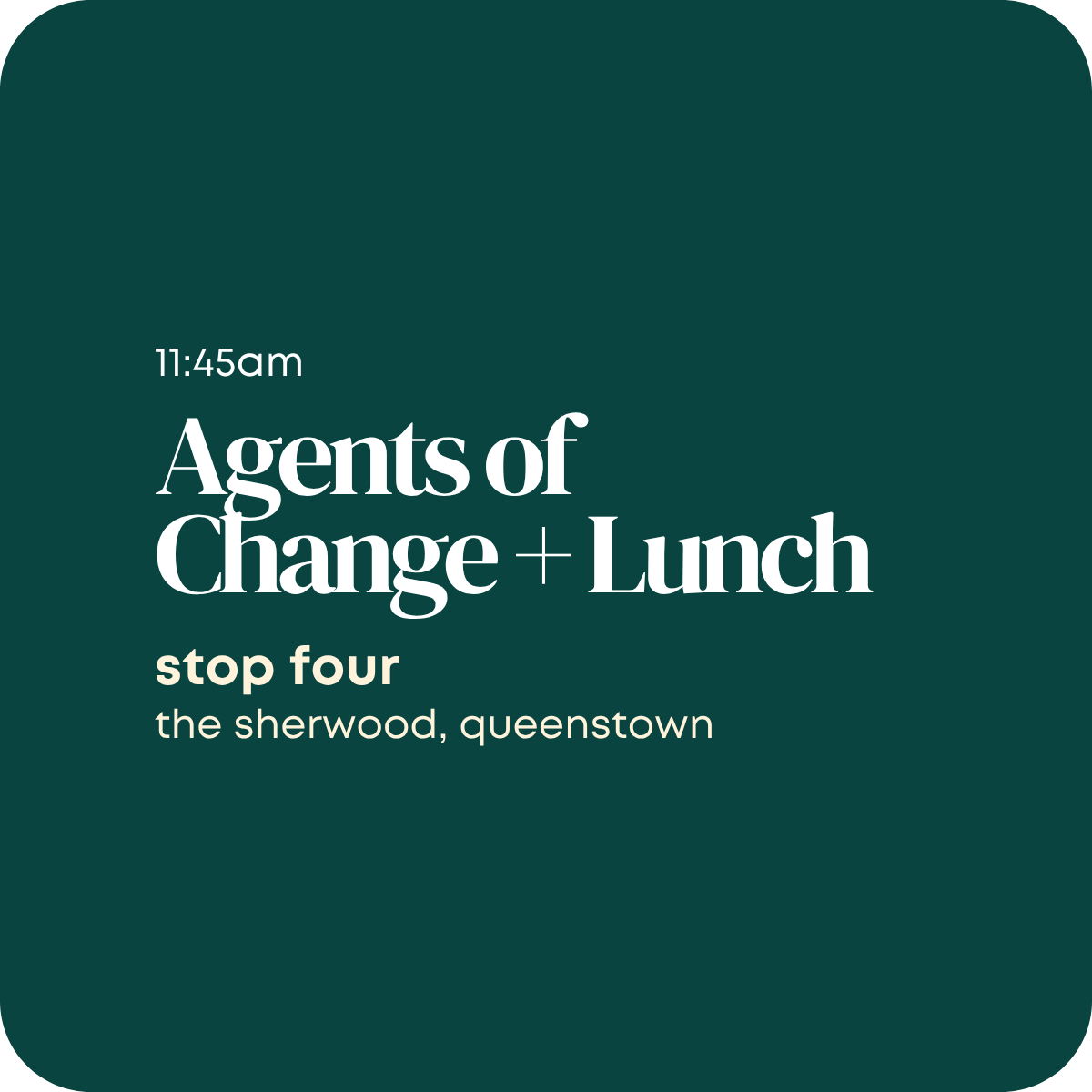Agents of Change