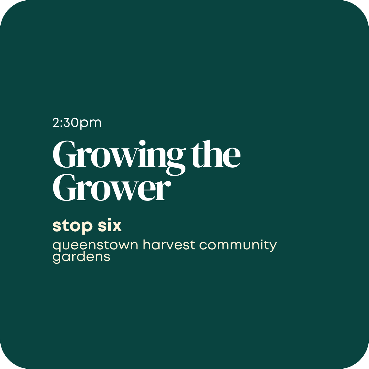 Growing the Grower