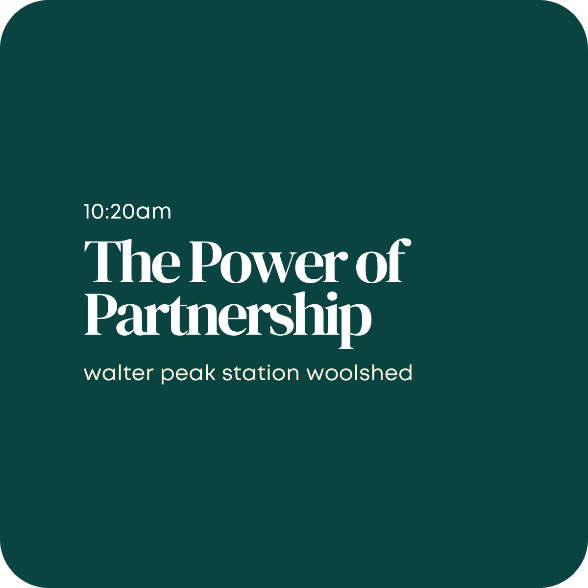 The Power of Partnership