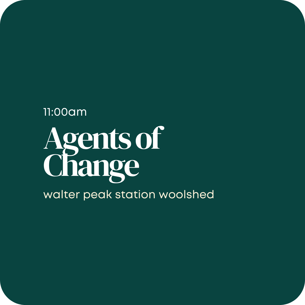 Agents of Change