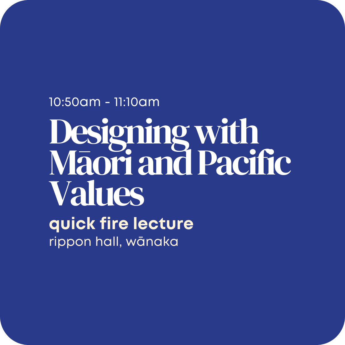 Designing with Māori and Pacific Values