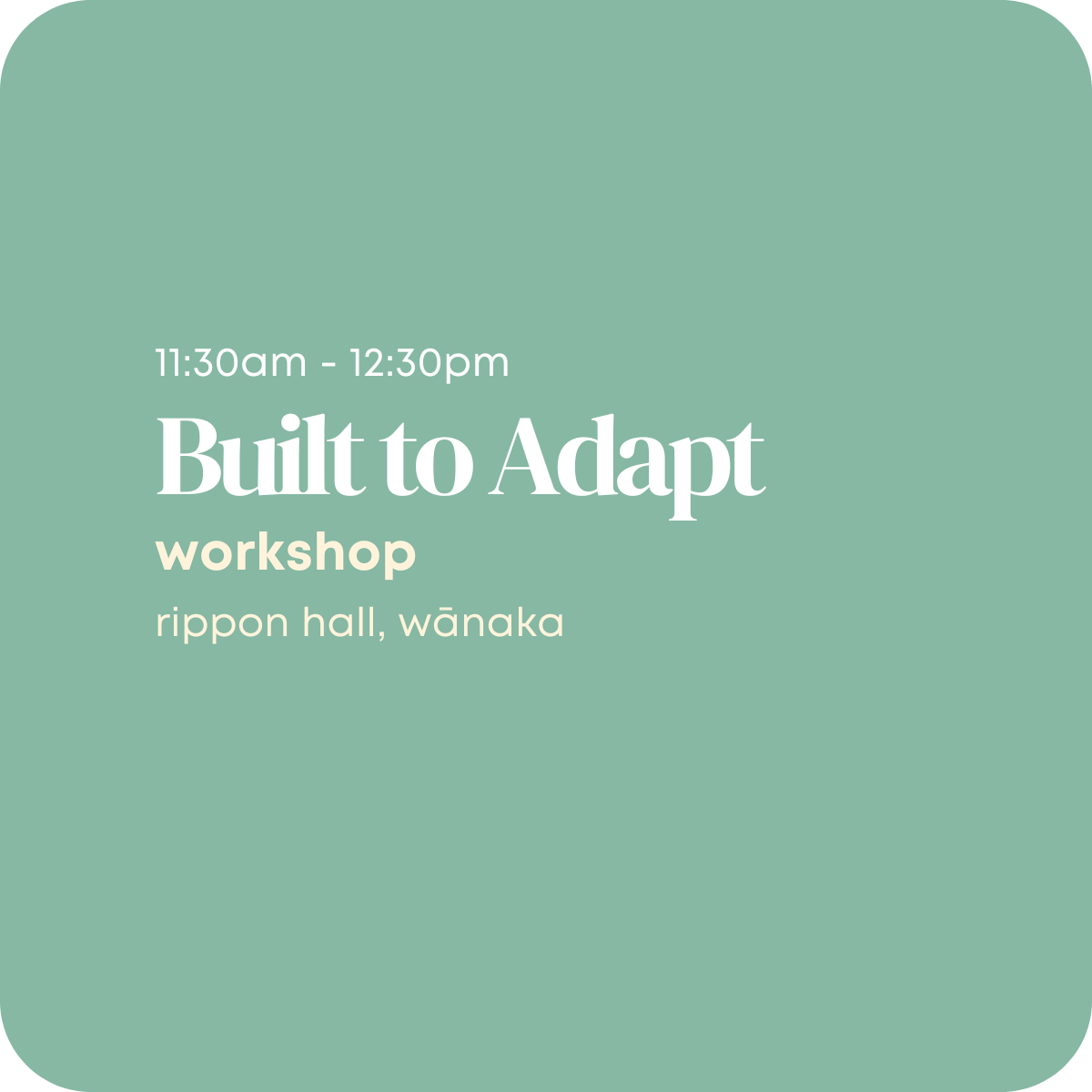 Built to Adapt