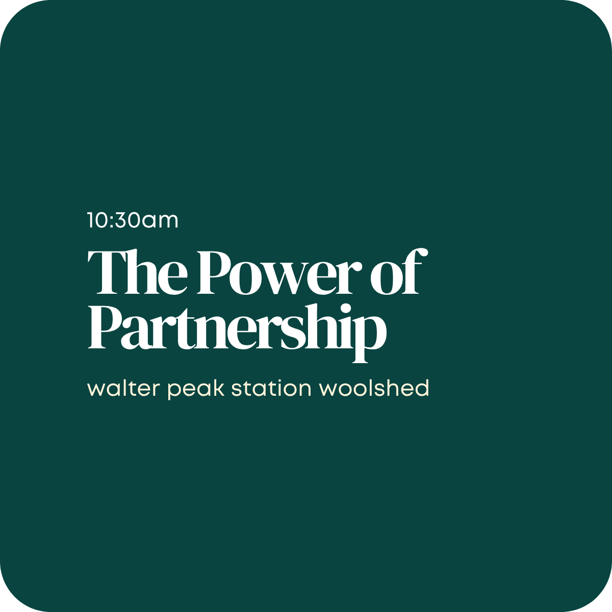 The Power of Partnership