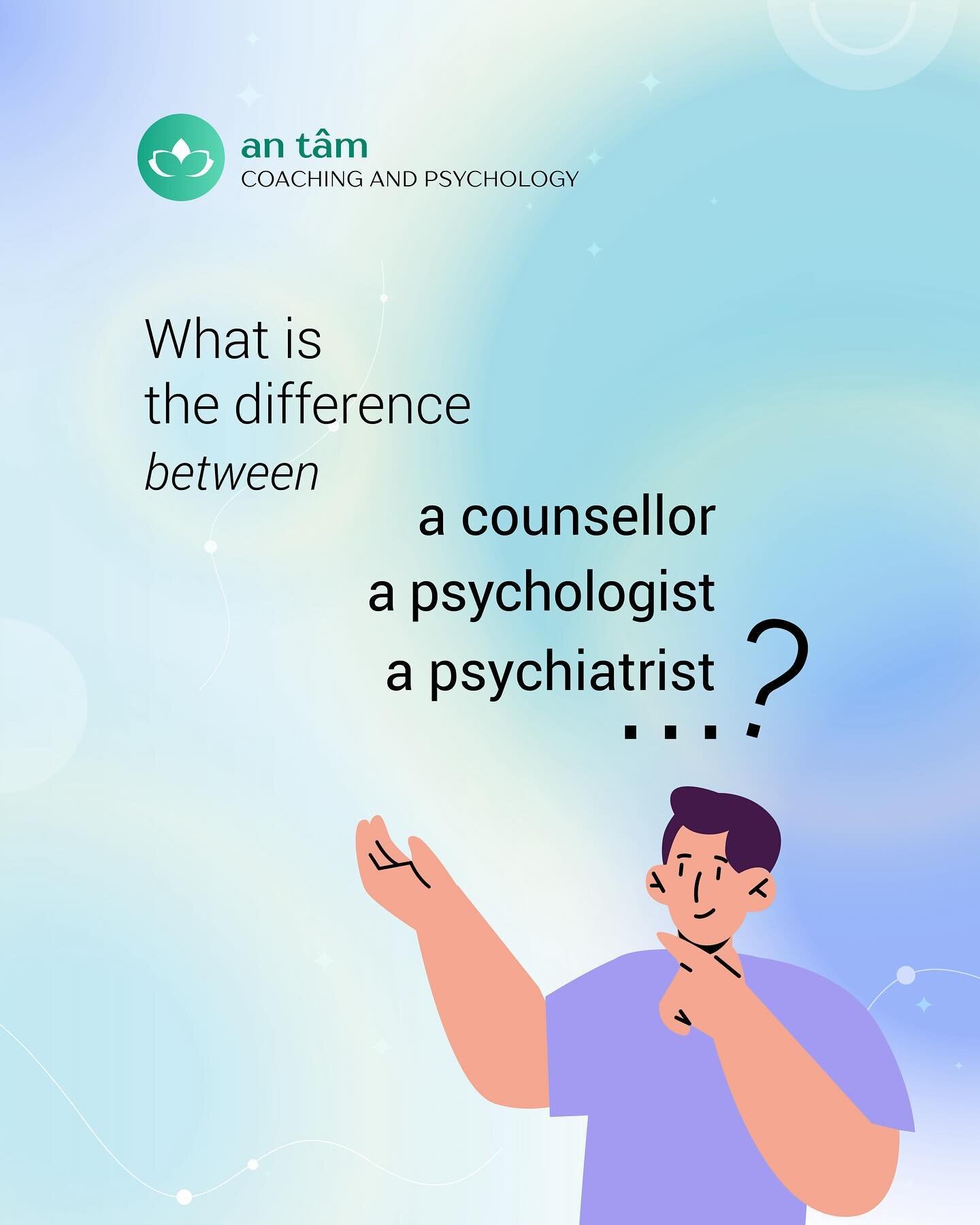I get asked this question a lot. What is the difference between counsellors and psychologists? 🧐

I also struggle to give a concise answer! In the hopes of helping connect people with the right mental health support for them, here is a VERY BRIEF ex