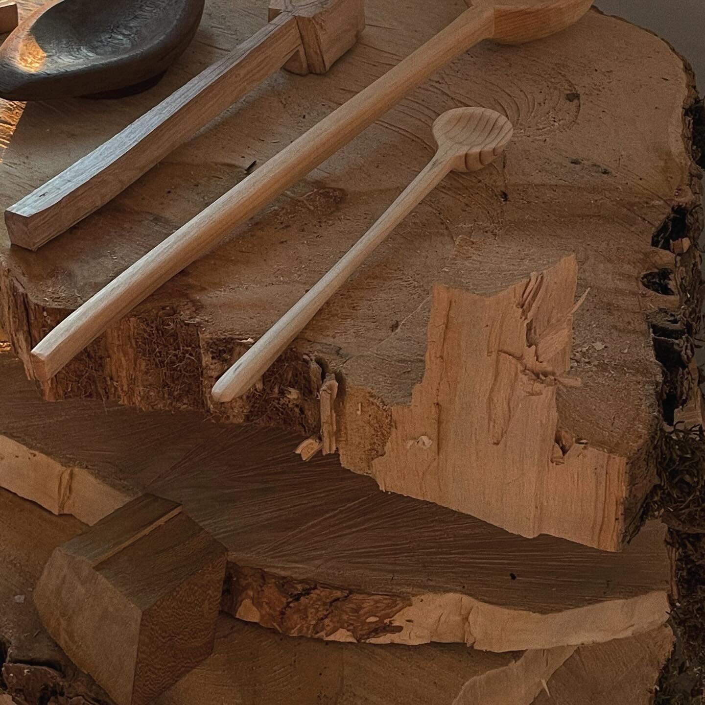 Hand carved spoons tests. Working on future houseware objects to come.