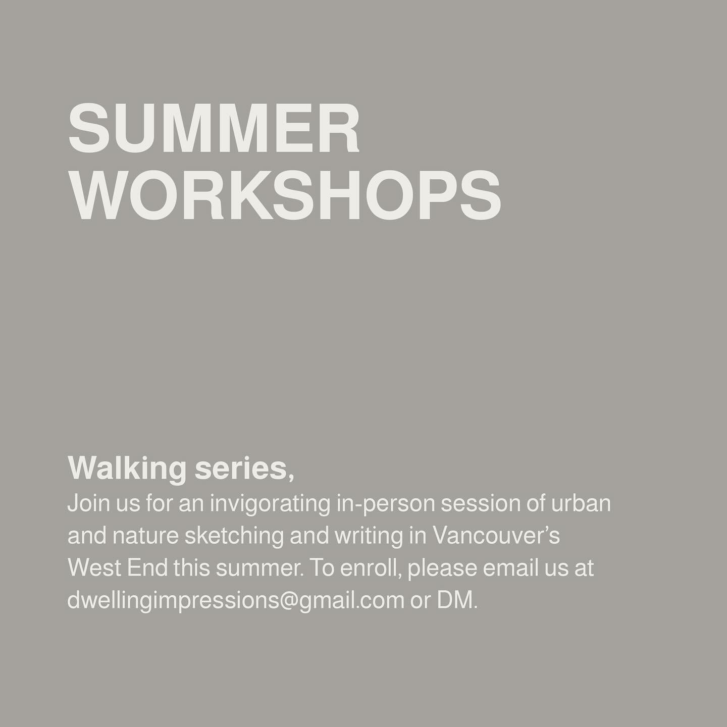 The sun and warm weather inspire us to explore the city and surrounding nature. We have been reflecting on these experiences and are excited to host an upcoming walking series to explore Vancouver. 

Join us for an invigorating in-person session of u