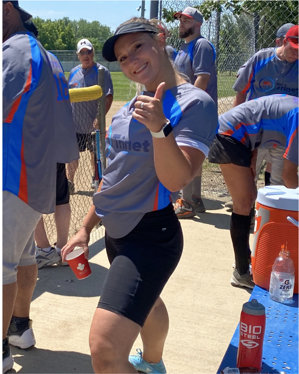 The softball event was a homerun.
