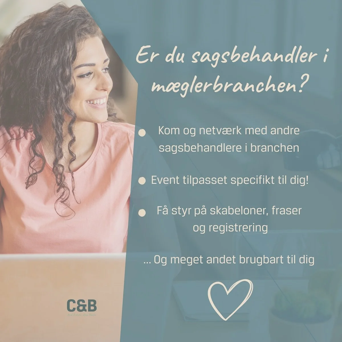 🔹 Er du sagsbehandler i m&aelig;glerbranchen?

S&aring; skal du med, n&aring;r vi 𝐝𝐞𝐧 4. 𝐬𝐞𝐩𝐭𝐞𝐦𝐛𝐞𝐫 kl. 13:00 &aring;bner d&oslash;rene p&aring; Kingosvej 1B i Taastrup til et event, der er skr&aelig;ddersyet pr&aelig;cis til dig! 💙

👉 