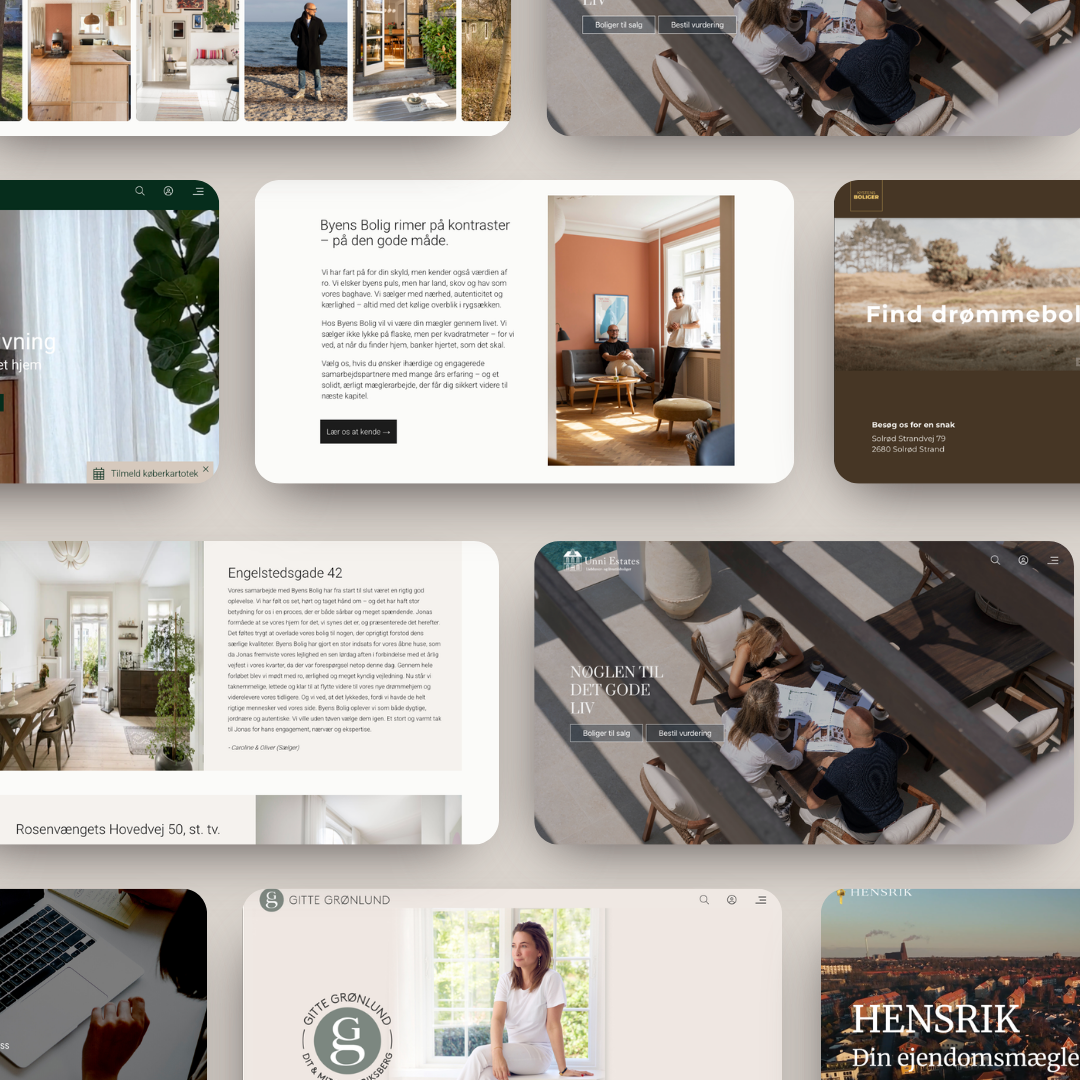 Hjælp til hjemmesider -C&B gør det nemt at oprette en hjemmeside til din mæglerforretning.