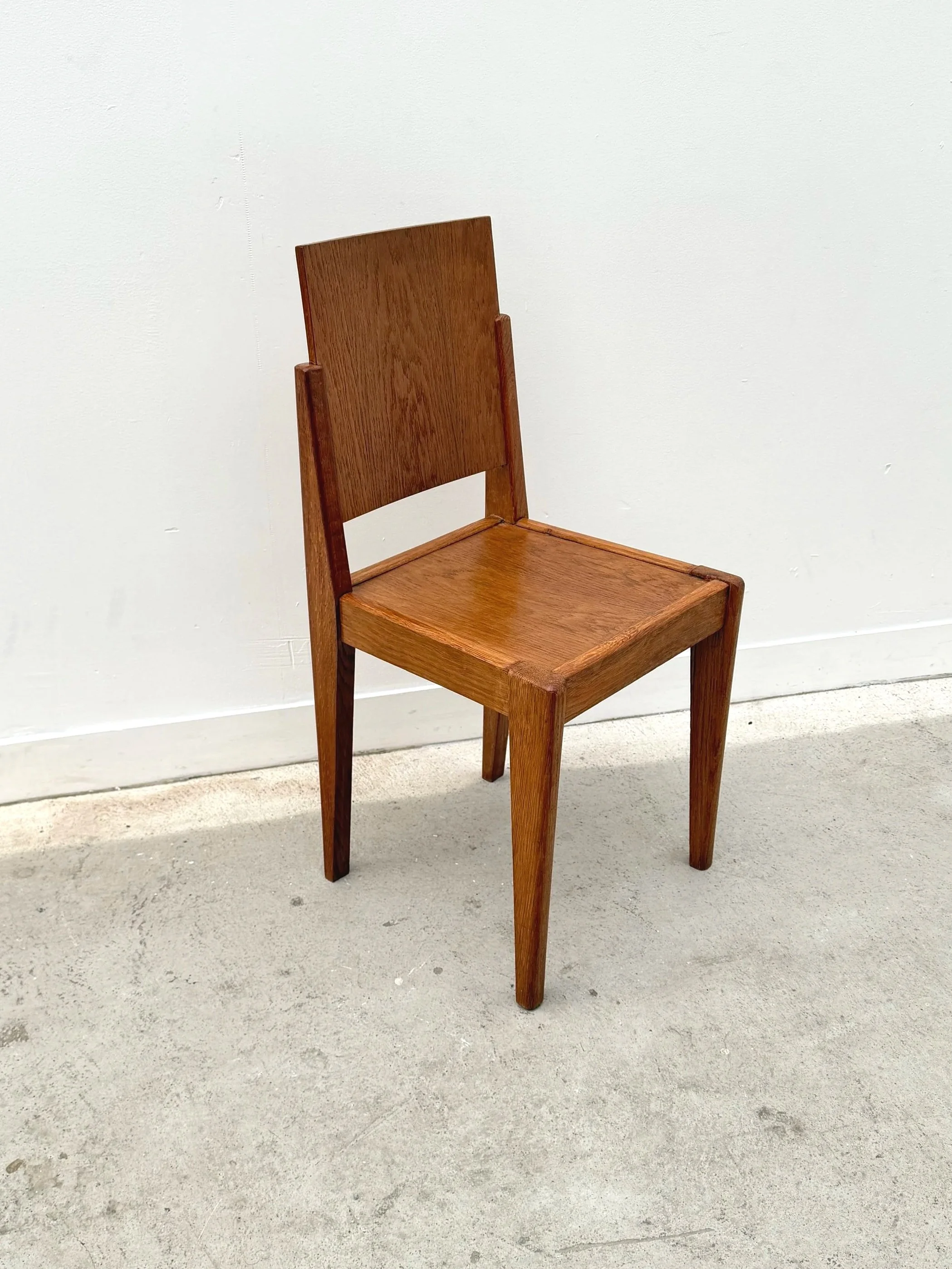 Chaise en en bois, France 1950