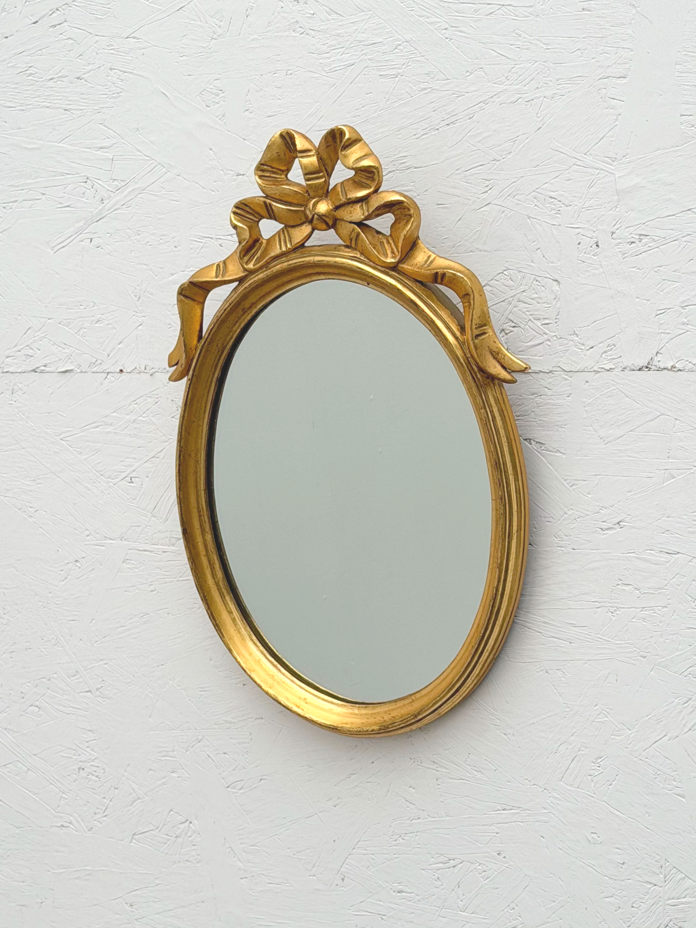 Miroir de style Louis XVI en bois doré, 1970