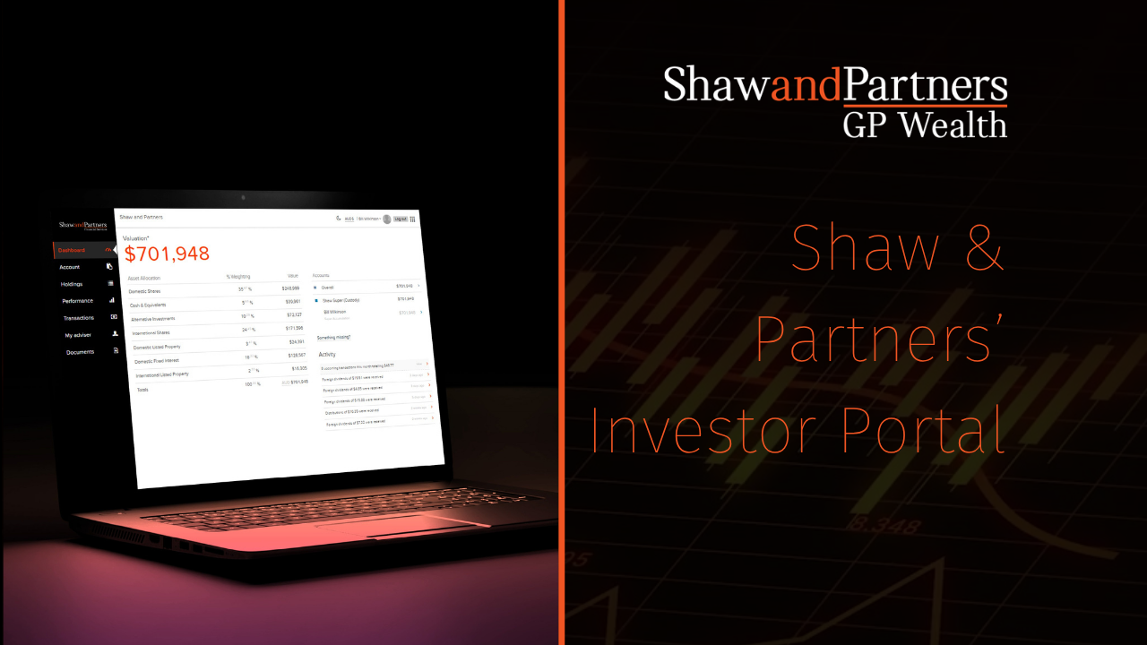 Welcome to the Shaw and Partners Investor Portal
