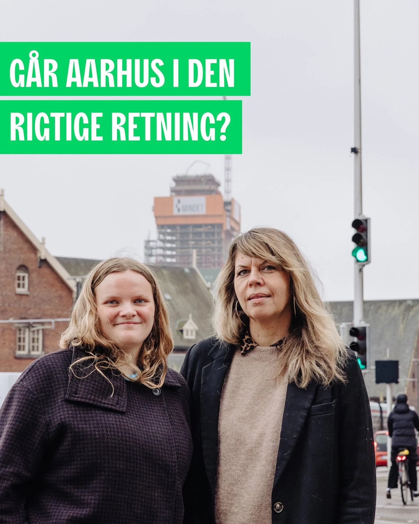 P&aring; billedet ser man i baggrunden, Mindet 6, som er et eksempel p&aring;, hvordan Aarhus vokser hurtigere end nogensinde. Nye h&oslash;jhuse og byfort&aelig;tning &aelig;ndrer ikke bare byens &aelig;stetik, det &aelig;ndrer ved byens funktioner.