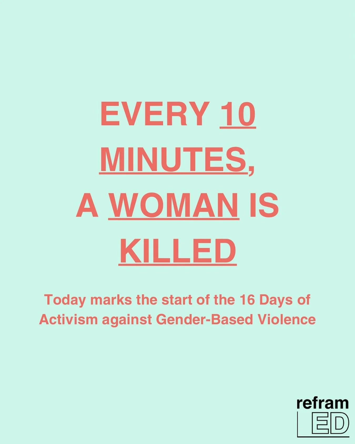 The 25th November marks the start of the 16 Days of Activism against GBV 🫶🏼 there is #NoExcuse for violence against women and girls. The next 16 days present an opportunity to call for action from decision makers and engage in commentary surroundin