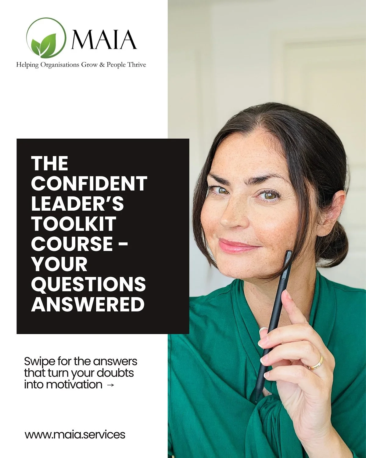 🤔 Thinking about The Confident Leader’s Toolkit course but holding back?
You’re not alone. These are the 3 questions I hear most often from ambitious professionals considering the course:
1️⃣ “What makes this different from other
