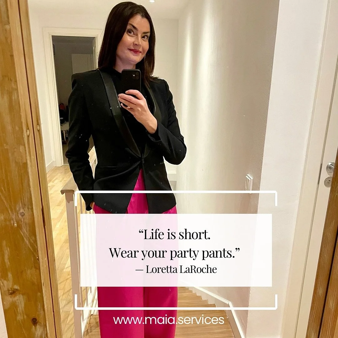 ✨ Life is short. Wear your party pants.
As leaders and high achievers, it’s easy to get caught in the constant cycle of doing, delivering, and driving results. The pressure never really stops.
However, success isn’t only about what you